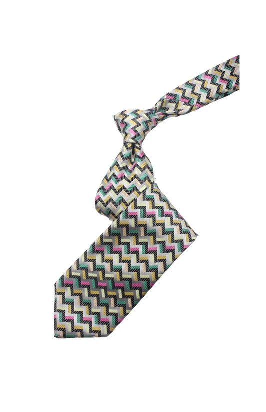 Dubai Museum 6 | Multi Color Grey Geomteric | Tie & Pocket Square