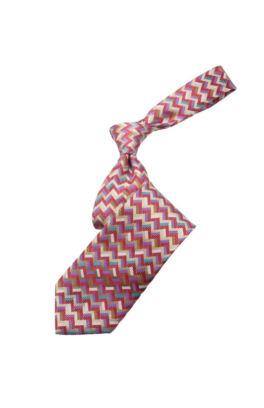 Dubai Museum 8 | Multi Color Taupe Geomteric | Tie & Pocket Square