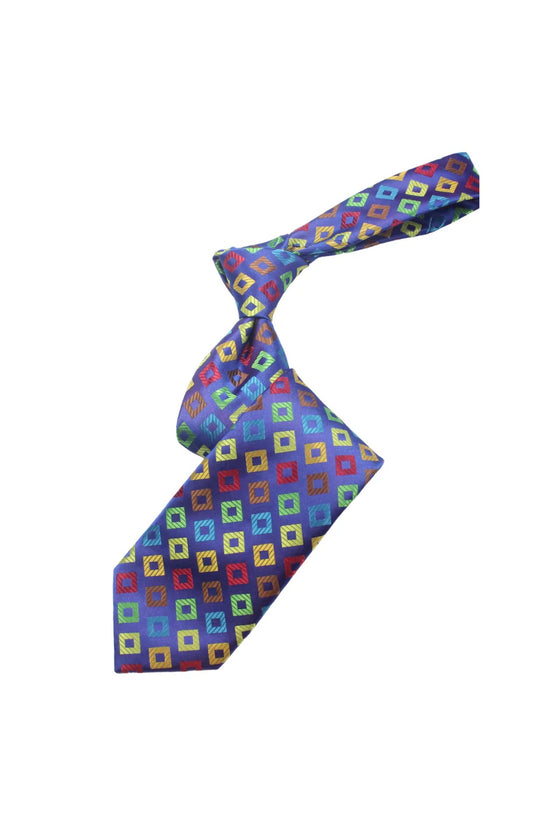 Dunes 3 | Multi Color Royal Geomteric | Tie & Pocket Square