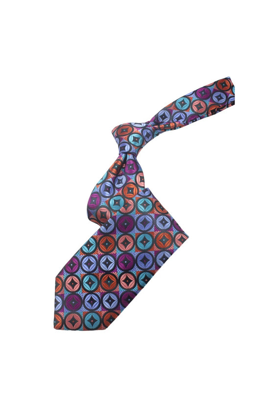 Gold Souk 10 | Multi Color Geomteric | Tie & Pocket Square