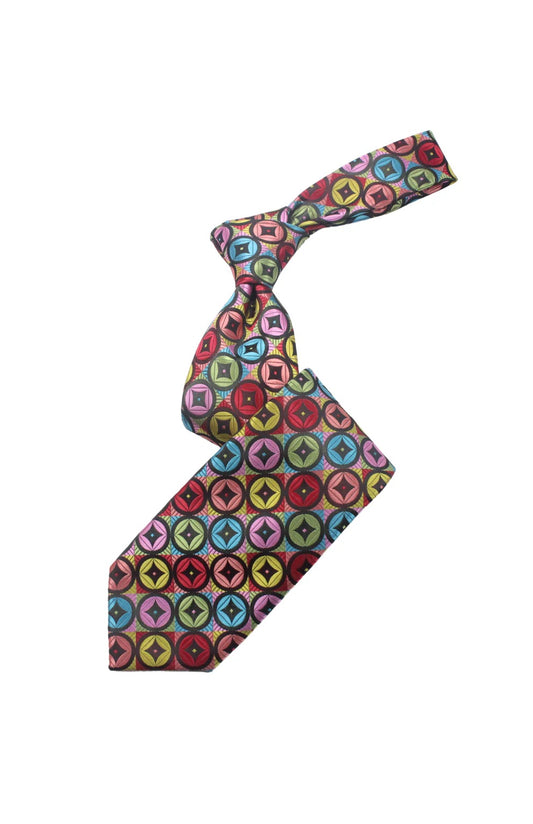 Gold Souk 1 | Multi Color Geomteric | Tie & Pocket Square