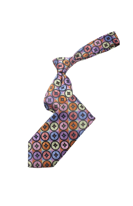 Gold Souk 2 | Multi Color Geomteric | Tie & Pocket Square