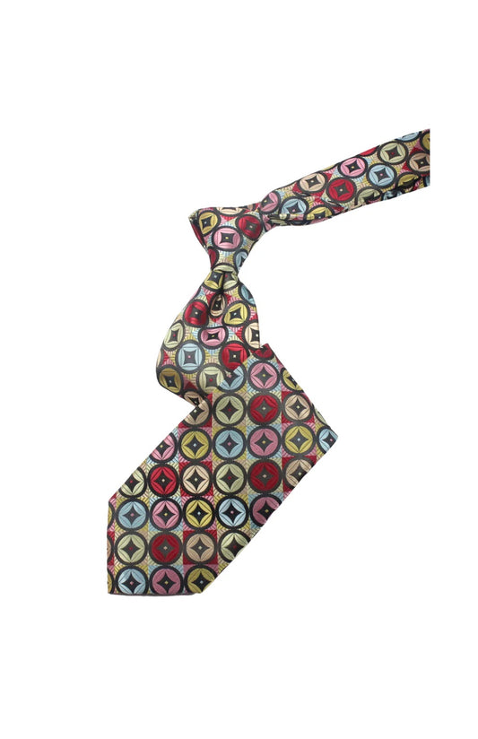 Gold Souk 4 | Multi Color Geomteric | Tie & Pocket Square