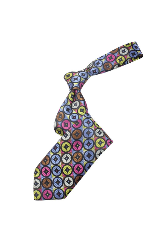 Gold Souk 7 | Multi Color Geomteric | Tie & Pocket Square