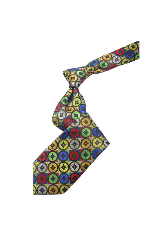Gold Souk 8 | Multi Color Geomteric | Tie & Pocket Square