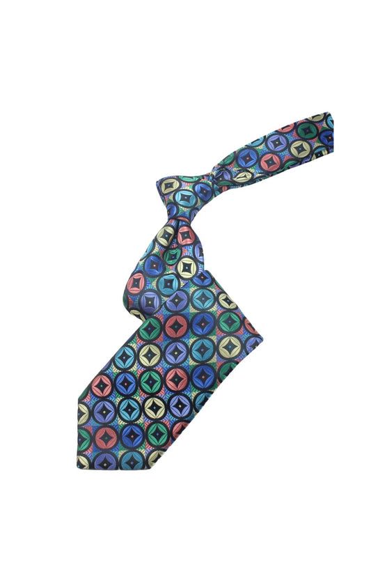 Gold Souk 9 | Multi Color Geomteric | Tie & Pocket Square