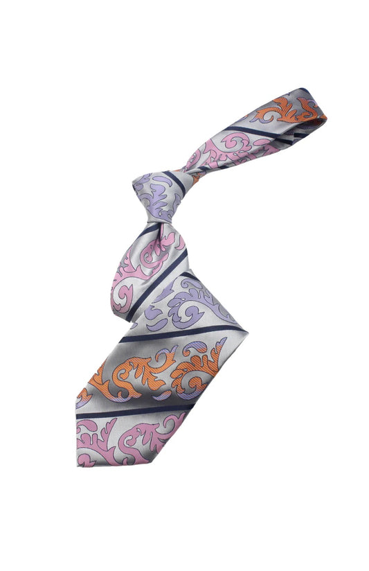 Jumeirah 5 | Multi Color Grey Floral | Tie & Pocket Square
