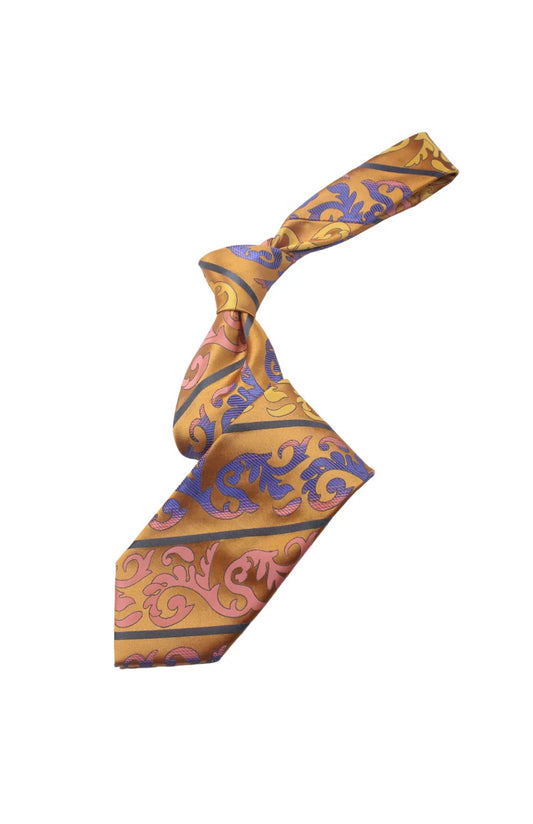 Jumeirah 7 | Multi Color Burnt Orange Floral | Tie & Pocket Square