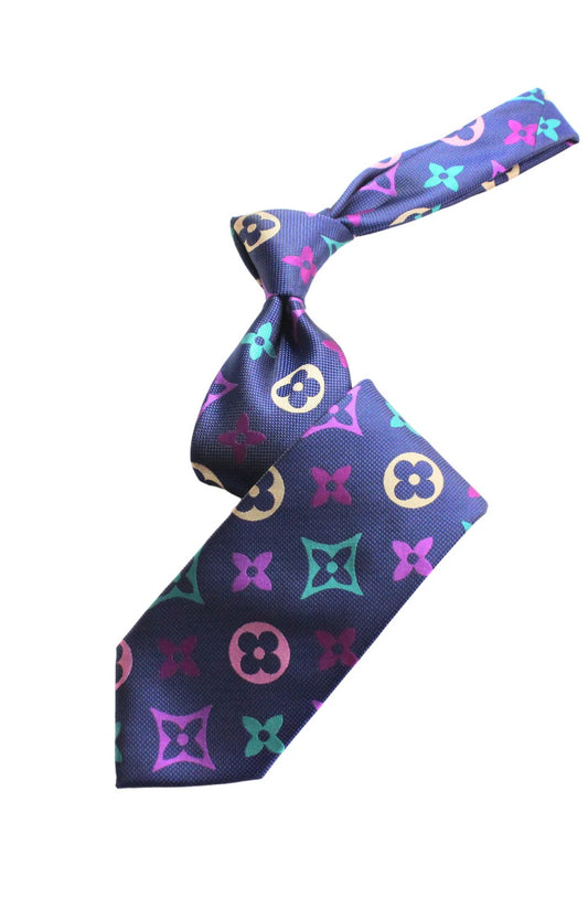 LV Multicolor 2 | Navy 1 | Tie & Pocket Square