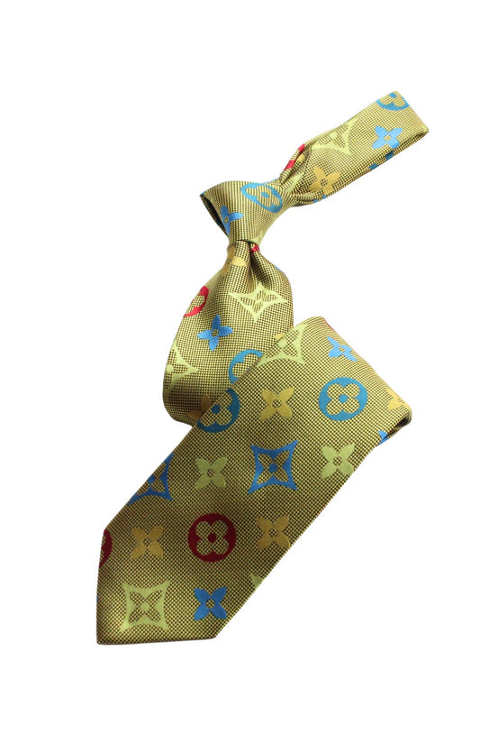 LV Multicolor 3 | Mustard | Tie & Pocket Square
