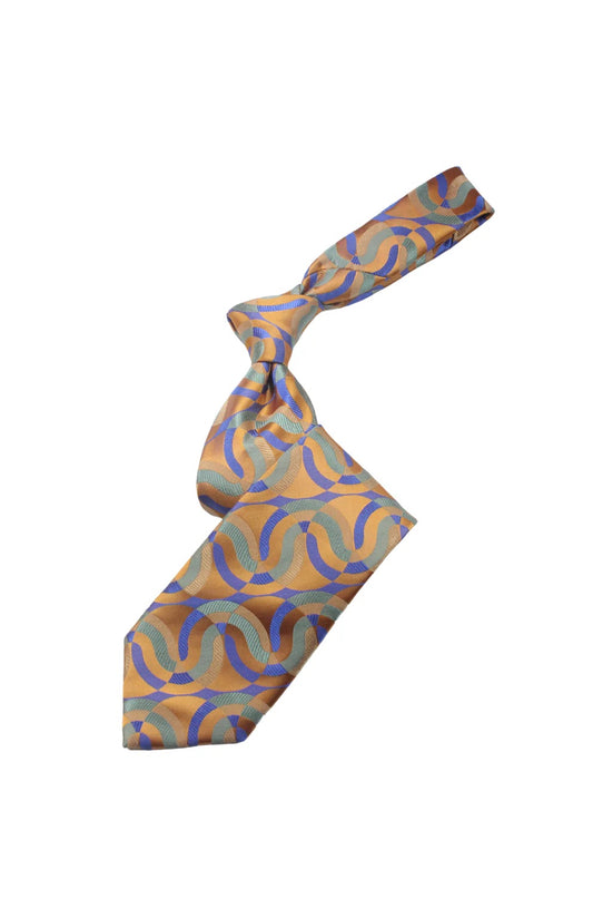 Mosque 5 | Multi Color Burnt Orange Geometric | Tie & Pocket Square