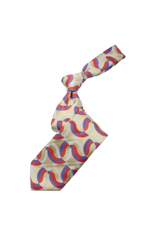 Mosque 6 | Multi Color Manila Geometric | Tie & Pocket Square