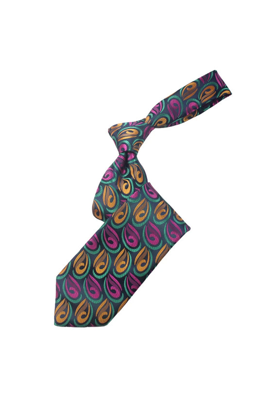 Qatar 4 | Multi Color Navy Floral | Tie & Pocket Square