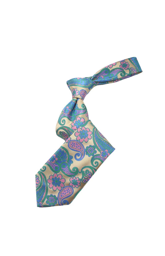 Sharjah 4 | Taupe AKA Paisley | Tie & Pocket Square