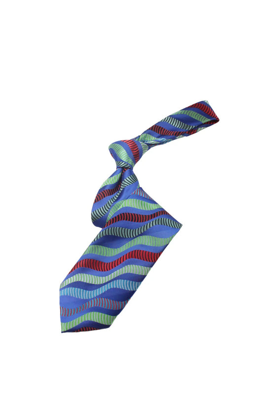 The Palm 10 | Multi Color Blue Geometric | Tie & Pocket Square