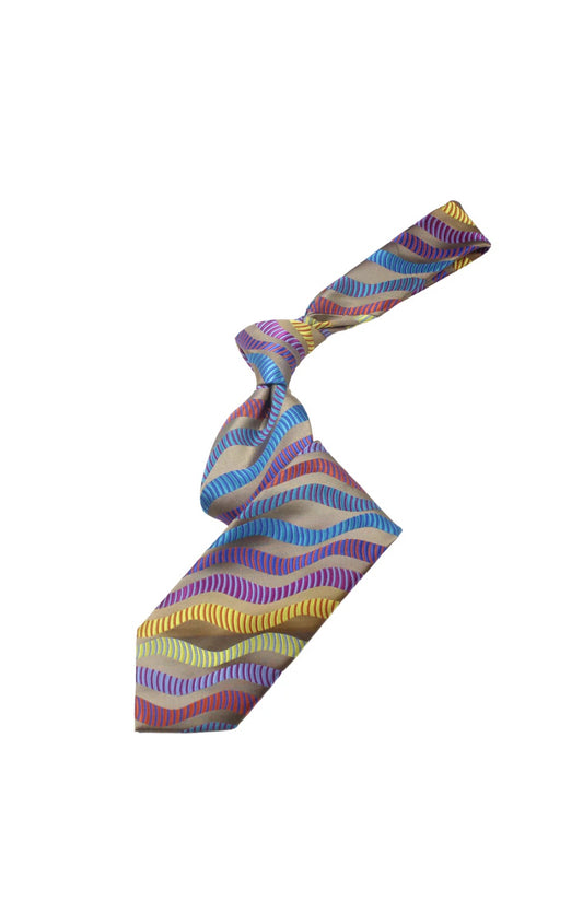 The Palm 5 | Multi Color Taupe Geometric | Tie & Pocket Square