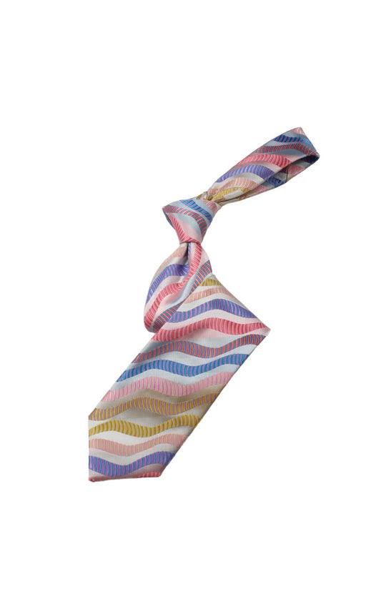 The Palm 6 | Multi Color Cream Geometric | Tie & Pocket Square