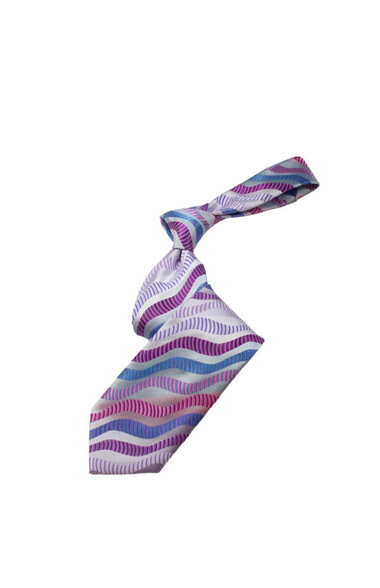 The Palm 7 | Multi Color Lavender Geometric | Tie & Pocket Square
