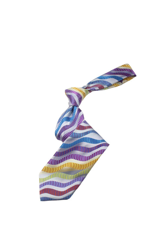 The Palm 8 | Multi Color Teal Geometric | Tie & Pocket Square