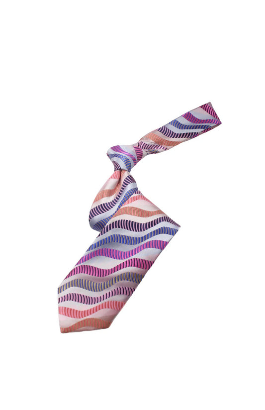 The Palm 9 | Multi Color Pink Geometric | Tie & Pocket Square