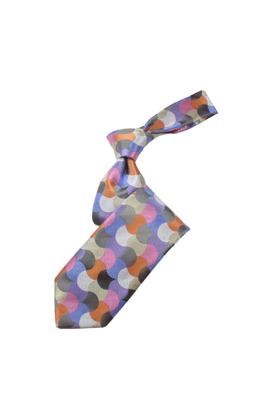 U.A.E 2 | Multi Color Grey Geometric | Tie & Pocket Square