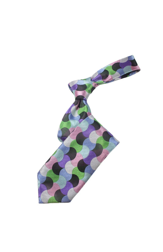 U.A.E 5 | Multi Color Iridescent Geometric | Tie & Pocket Square